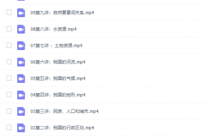 学科网中国地理杨晓松初一地理21讲全套（七年级微）