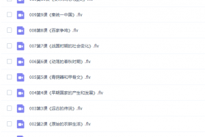 初中七年级历史上册课本张胜利同步网课教学视频（新人教部编版）