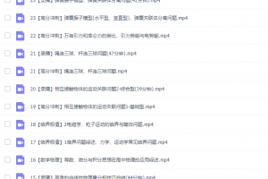 2020高考蜜蜂优课坤哥物理二轮压轴题专项班（大题难题突破）