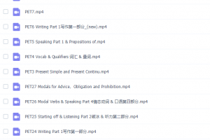 剑桥英语think入门级（剑桥PET英语精讲课）