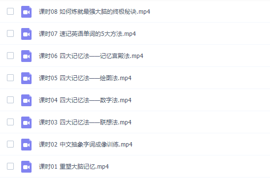 卢菲菲-菲常记忆记忆潜能开发教程（四大记忆法8课时）插图