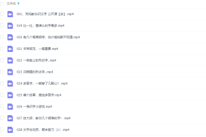 好芳法王芳老师教你识汉字视频课程完结