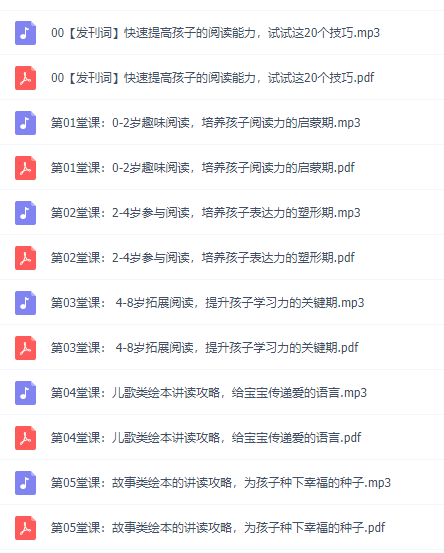24个绘本阅读秘籍，提升孩子阅读力，培养孩子高情商音频课程插图