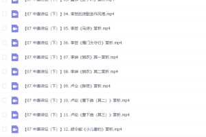 乐乐小学语文国学中唐诗坛（下）16讲