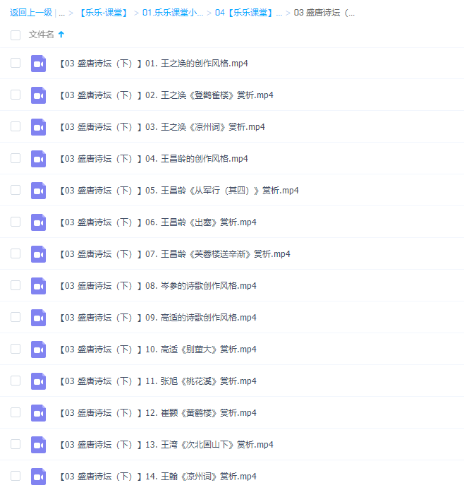乐乐小学语文国学盛唐诗坛(下)14讲插图 乐乐小学语文国学盛唐诗坛(下)14讲插图
