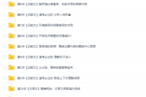 《学而思百变精灵阅读满分班》小学语文阅读技巧全20讲