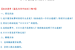 2021六年级大语文直播班（达吾力江）古代寓言小说赏读