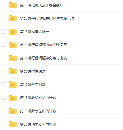 高思网校竞赛小学数学五年级下册知识点讲解视频课程插图1 高思网校竞赛小学数学五年级下册知识点讲解视频课程插图1