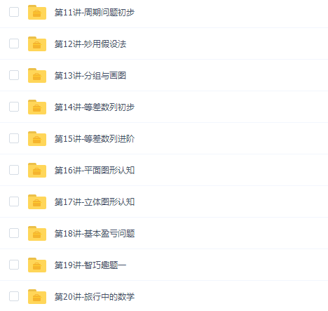 高思网校小学数学三年级竞赛数学同步课程上册20讲插图1 高思网校小学数学三年级竞赛数学同步课程上册20讲插图1