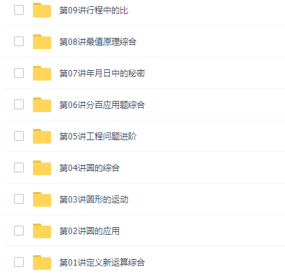 学而思李士超六年级数学培优2021年秋季班课程视频课程插图1