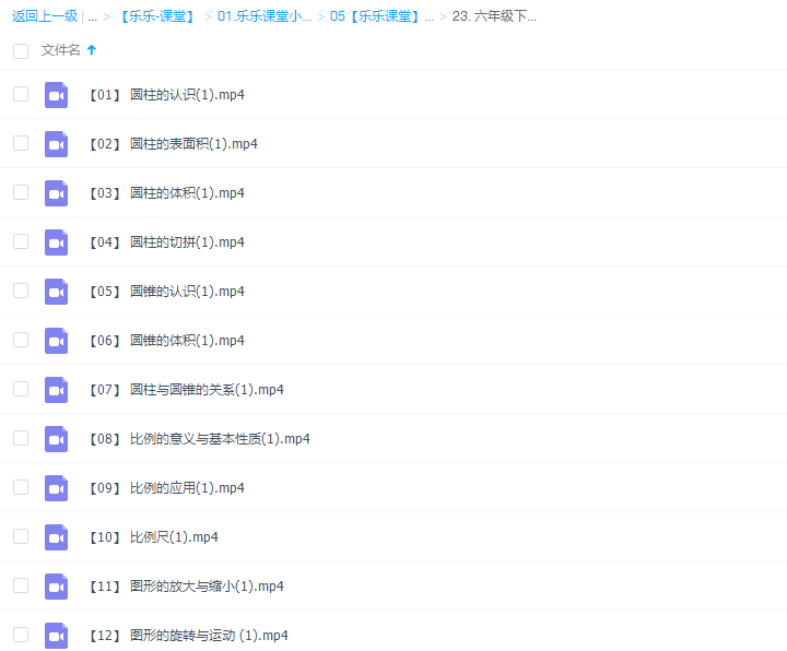 乐乐小学数学六年级下册(I)视频课程插图 乐乐小学数学六年级下册(I)视频课程插图