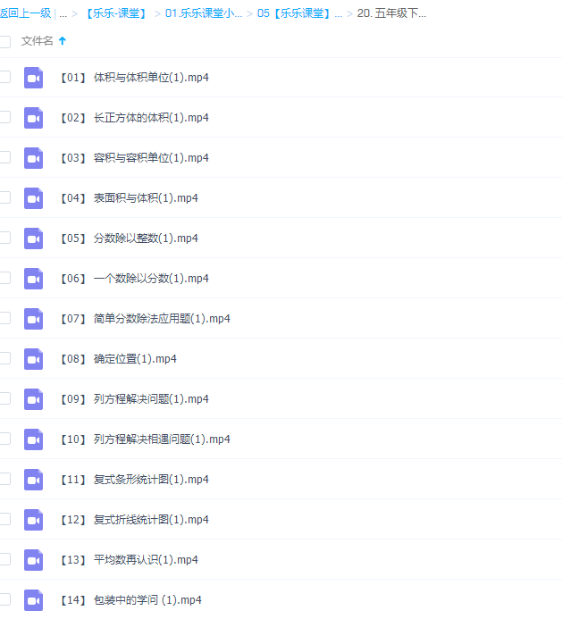 乐乐小学数学五年级下册(II)视频课程插图 乐乐小学数学五年级下册(II)视频课程插图