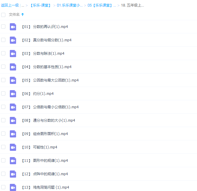 乐乐小学数学五年级上册(II)视频课程插图 乐乐小学数学五年级上册(II)视频课程插图