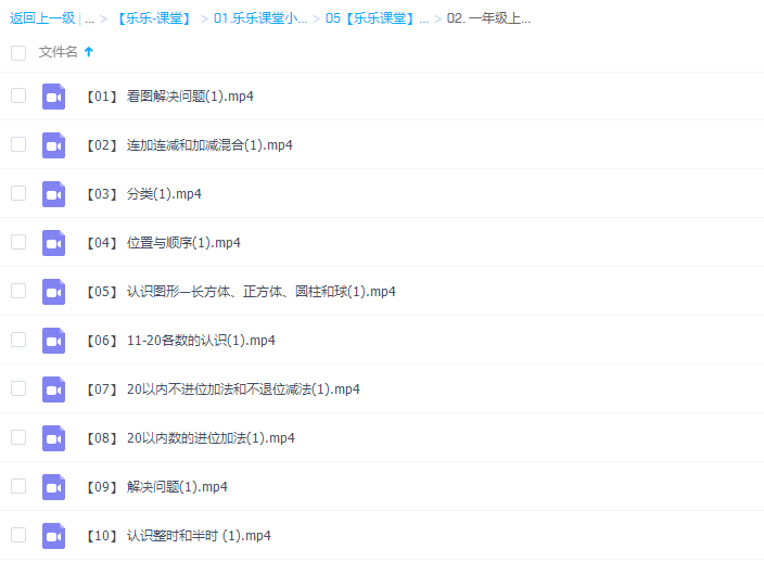 乐乐小学数学一年级上册(II)视频课程插图 乐乐小学数学一年级上册(II)视频课程插图