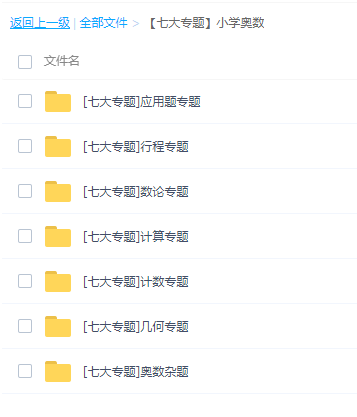学而思小学奥数七大专题视频完结插图 学而思小学奥数七大专题视频完结插图