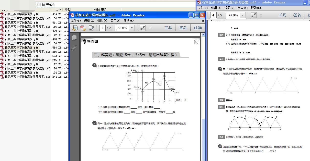 小升初数学8天练兵插图 小升初数学8天练兵插图