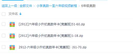 六年级奥数视频免费教程全集插图 六年级奥数视频免费教程全集插图