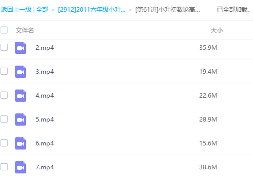 六年级奥数视频免费教程全集插图2 六年级奥数视频免费教程全集插图2