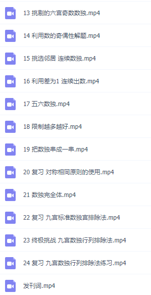 少年数独学习技巧大全，全面视频讲解课程学习方法提升插图1