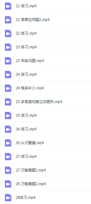 小学数学进阶练习leve1入门基础训练提升视频课程插图1 小学数学进阶练习leve1入门基础训练提升视频课程插图1