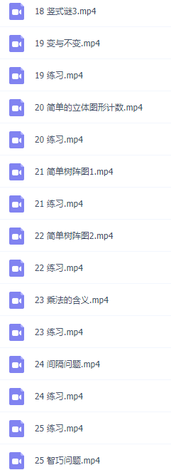 小学数学进阶练习leve2提升训练练习视频全面课程插图1 小学数学进阶练习leve2提升训练练习视频全面课程插图1