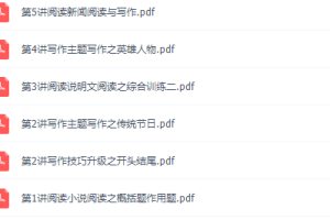 王先意初二语文2021年春季班视频课程
