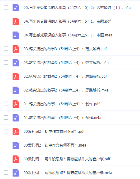 平说语文初中部编版教材作文详解高清完整资源插图 平说语文初中部编版教材作文详解高清完整资源插图