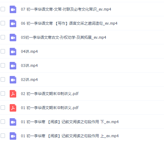 2021李华七年级语文寒假班重点知识辅导视频插图 2021李华七年级语文寒假班重点知识辅导视频插图