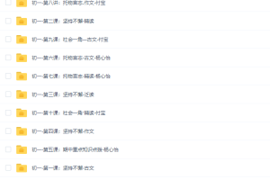 沪江网校初一语文综合培优班全套
