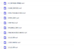 初中数学有道精品曹笑新初二数学秋季培优班（人教版）视频课程完结