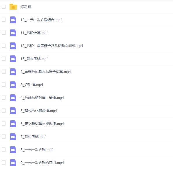初中数学有道精品曹笑初一数学秋季提高班(全国版)视频课程完结插图2 初中数学有道精品曹笑初一数学秋季提高班(全国版)视频课程完结插图2