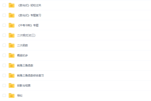 北京四中网校智慧初三数学全套视频课程包含讲义