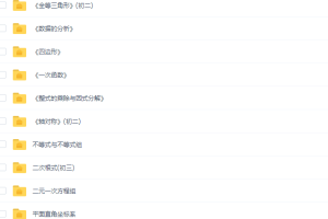 北京四中网校智慧初二数学全套视频课程包含讲义