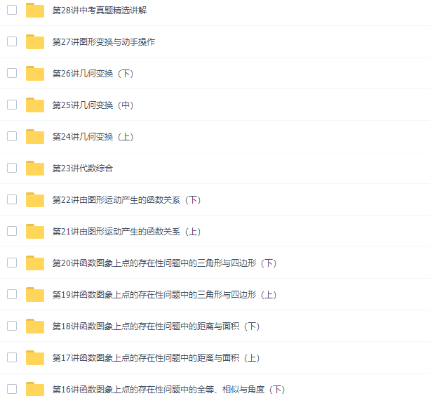 中考数学徐杰中考数学一、二轮复习联报班完结插图