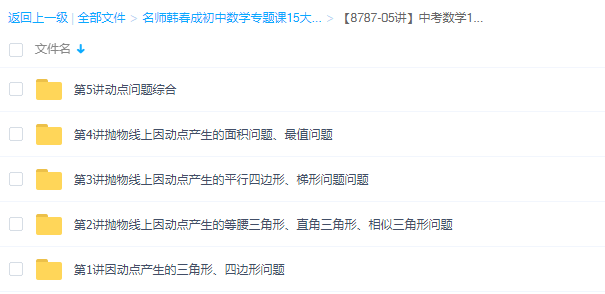 学而思韩春成中考数学108—120分冲刺系列—代几综合篇插图 学而思韩春成中考数学108—120分冲刺系列—代几综合篇插图