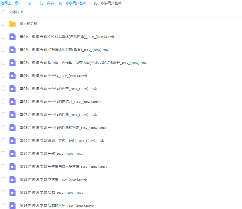 初中数学简单学习网傲德初一数学同步基础上学期课程插图 初中数学简单学习网傲德初一数学同步基础上学期课程插图