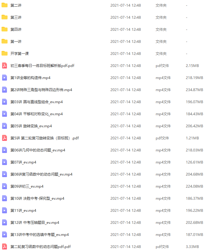 厉程远初三数学知识点整理讲义中考冲刺学习视频课程插图 厉程远初三数学知识点整理讲义中考冲刺学习视频课程插图