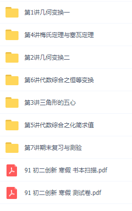 2021初一数学辅导资料,陆亨创新班知识点大全插图 2021初一数学辅导资料,陆亨创新班知识点大全插图
