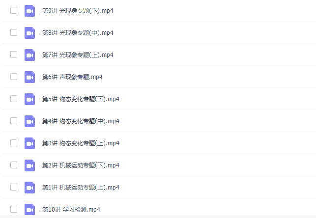 2020郭志强八年级物理暑假系统班(物态变化与光现象课程)插图1 2020郭志强八年级物理暑假系统班(物态变化与光现象课程)插图1