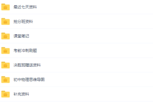 2020中考杨瑛冲刺班物理完结