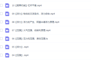 初中物理美提李永乐初三物理秋季课程