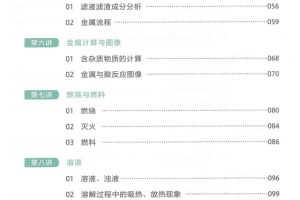张立琛2022秋季初三化学秋季系统班课程