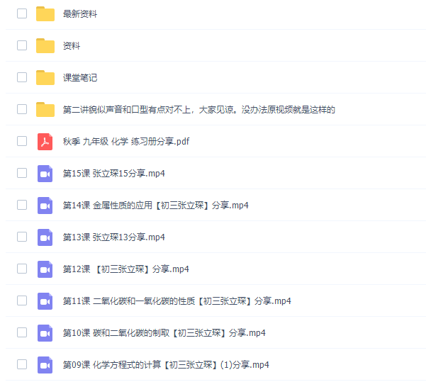 张立琛初三化学2021届秋季班课程插图 张立琛初三化学2021届秋季班课程插图