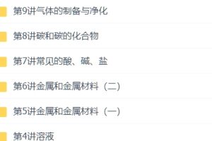 初中化学中考复习