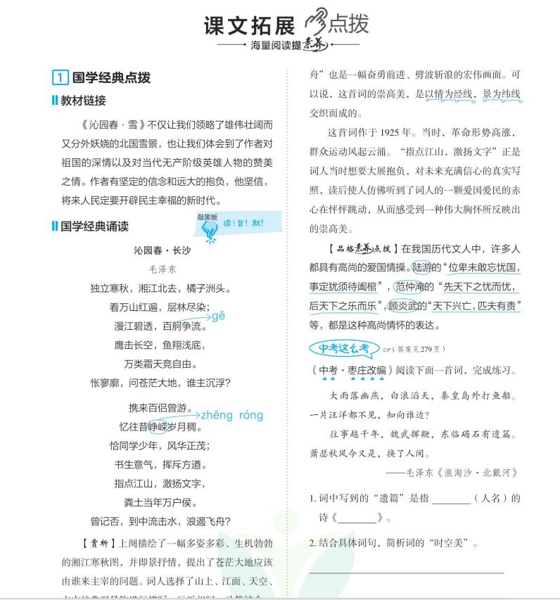 九年级最强辅导书《点拨》全科全版本插图2
