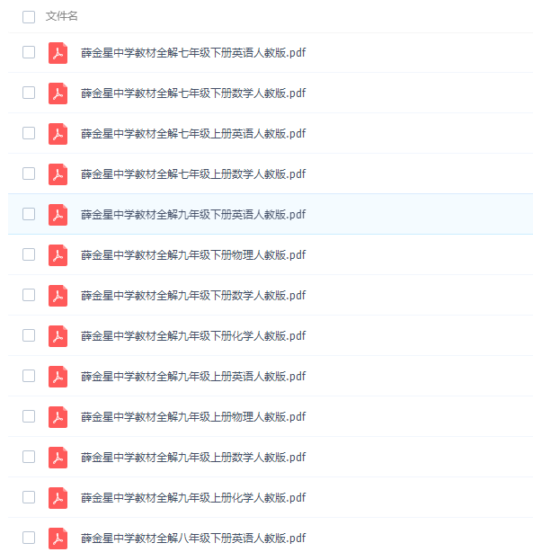 最新薛金星初中全册7~9年级中学教材全解PDF插图