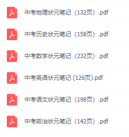 2021衡水中学初中文科状元笔记全套电子版插图