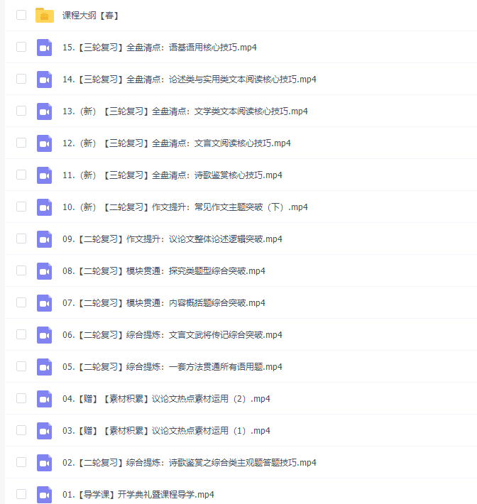 猿辅导2020春季殷丽娜高三语文视频课程完结插图