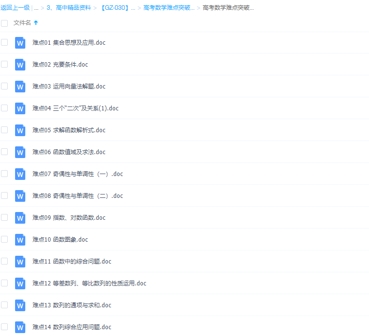 数学必会题高考数学一轮复习难点突破(41个专题)汇总可打印插图2