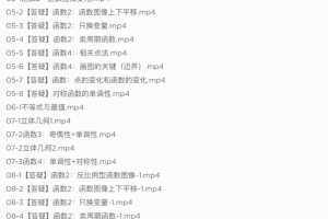 腾讯2021蔡德锦数学一轮复习